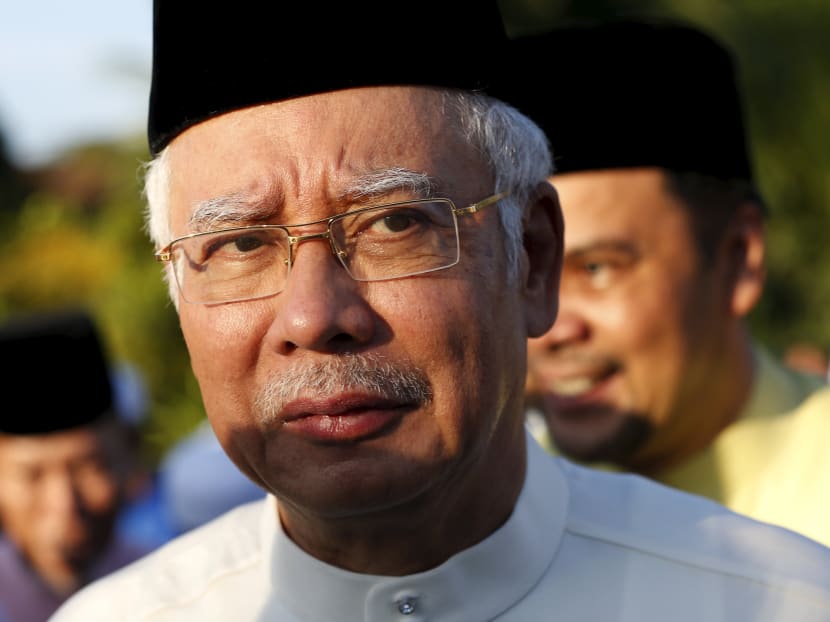 Malaysia's Prime Minister Najib Razak arrives for a news conference at a mosque outside Kuala Lumpur, Malaysia on July 5, 2015. Photo: Reuters