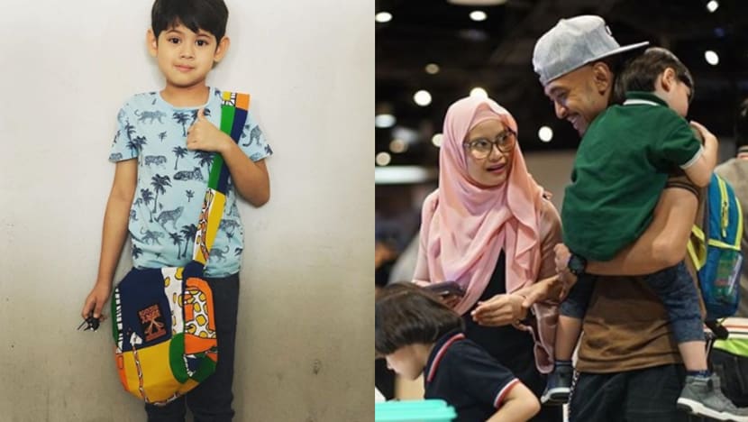 Netizen puji isteri Tomok jahit beg sekolah anak dari kain perca