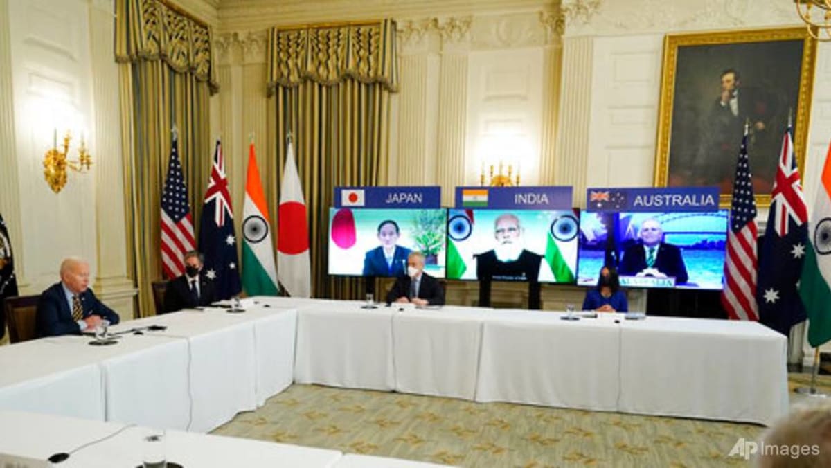 AS dan sekutunya meluncurkan rencana vaksin COVID-19 pada pertemuan puncak pertama Biden dengan Jepang, India, Australia
