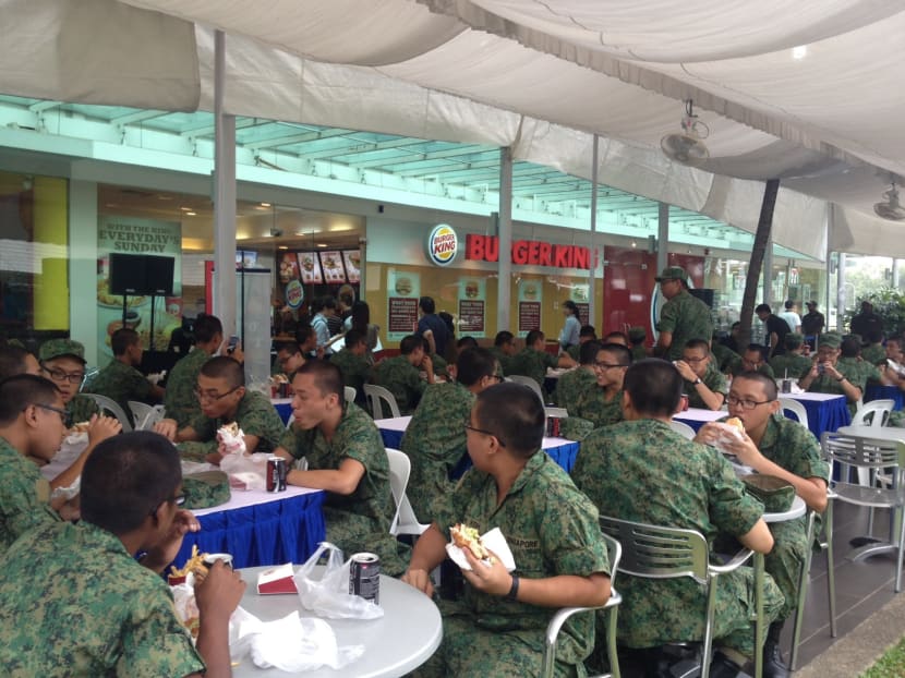 A Whopper treat for Singapore’s soldiers