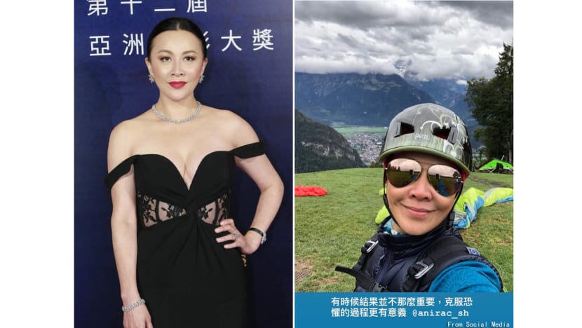 Carina Lau conquers her fears by going paragliding in Switzerland