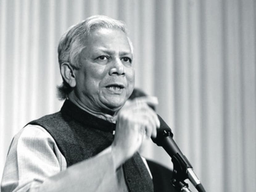 Prof Muhammad Yunus’s ‘social collateral’ model of microfinance has helped millions in Bangladesh. BLOOMBERG