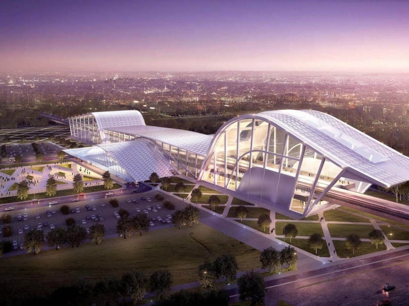 An artist’s impression of Batu Pahat station on the KL-Singapore HSR line. An artist’s impression of Batu Pahat station on the KL-Singapore HSR line.