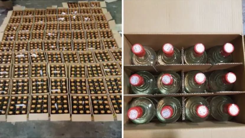 4 ditahan, lebih 9,000 botol arak tidak dibayar cukai disita
