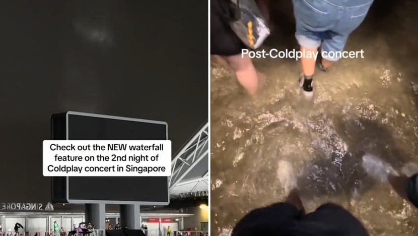 trending coldplay rain flooding