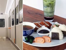 New Japanese-themed Cafe Gyoen has realistic Tokyo metro train cabin decor