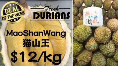 Durian Stalls Now Selling Pahang Mao Shan Wang For $12/Kg
