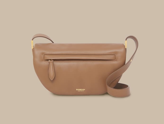 BURBERRY Small Leather Olympia Bag - Brown for Women