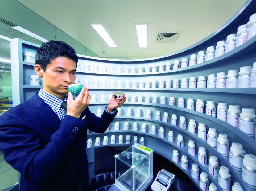 A perfumer at the P&G Singapore Innovation Centre. The facility is the company’s third in Asia. Photo: Procter & Gamble