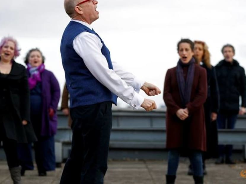 On London rooftop, Royal Opera Chorus reunites for performance On London rooftop, Royal Opera Chorus reunites for performance
