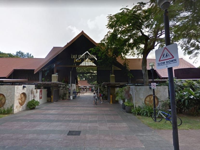 The entrance to East Coast Lagoon Food Village, a popular hawker centre at East Coast Park.