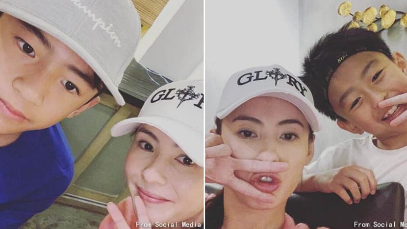 Cecilia Cheung spends quality time with her sons