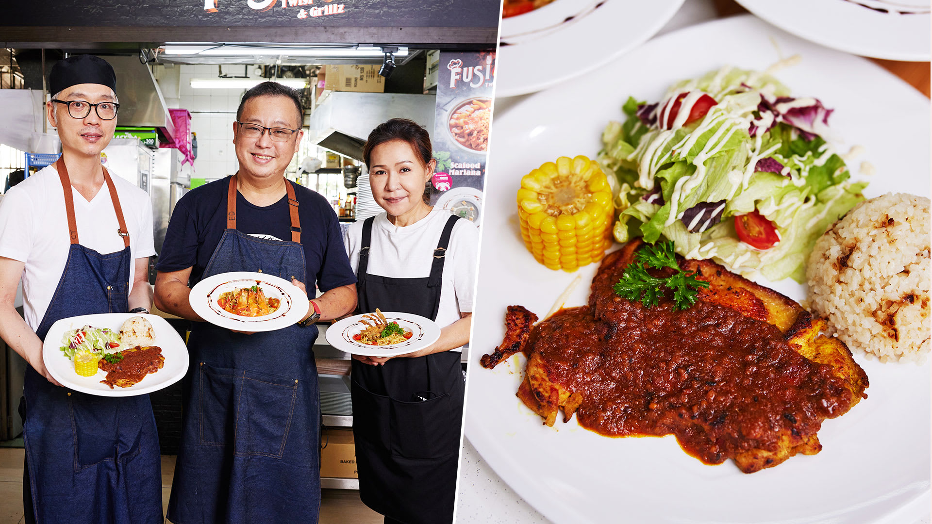 Cathay Pacific Lounge Chefs-Turned-Hawkers Sell Shiok $8.90 Satay Chicken Chop Cathay Pacific Lounge Chefs-Turned-Hawkers Sell Shiok $8.90 Satay Chicken Chop