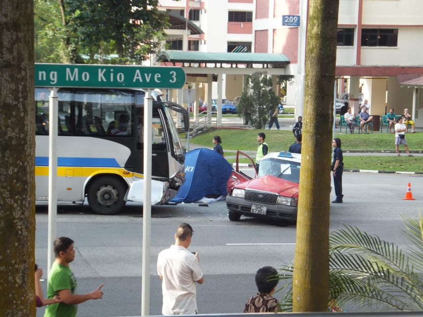 Taxi driver dies in morning Ang Mo Kio accident