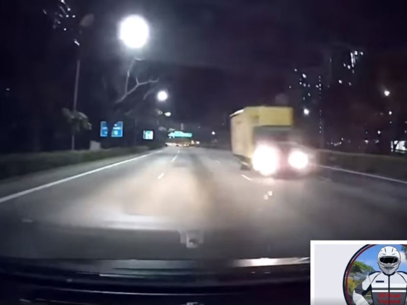 Several videos showing a lorry going against the flow of traffic were posted online.