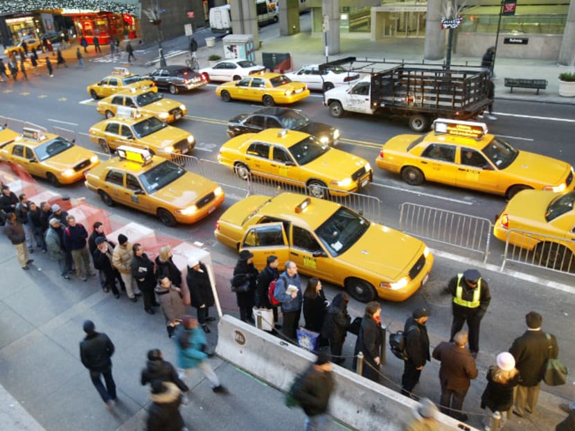 Uber cars, often black sedans that can be summoned with smartphone apps, now outnumber the yellow taxis that city riders have hailed with a whistle and a wave for generations. It was a changing-of-the-guard moment that passed with little fanfare the second week of March 2015. Photo: AP