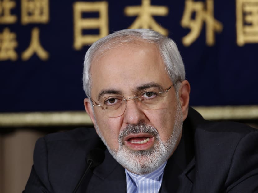 Iranian Foreign Minister Mohammad Javad Zarif speaks during a press conference at the Foreign Correspondents' Club of Japan in Tokyo. Photo: AP