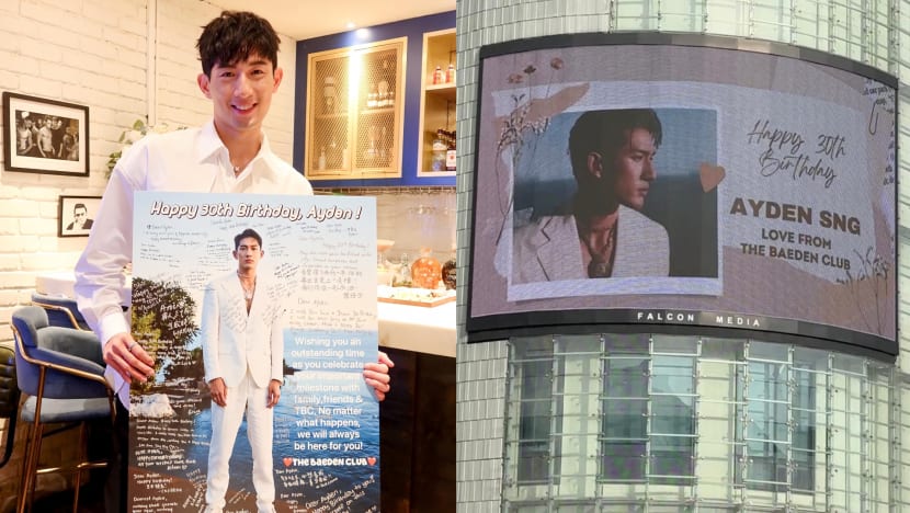 Ayden Sng’s Fan Club Spent $700 On Digital Billboard At Wilkie Edge To Wish Him Happy Birthday, Had Scheduled Shifts To Film The Billboard All Day