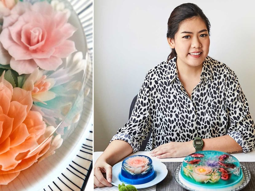 Jelly clearance flower cake