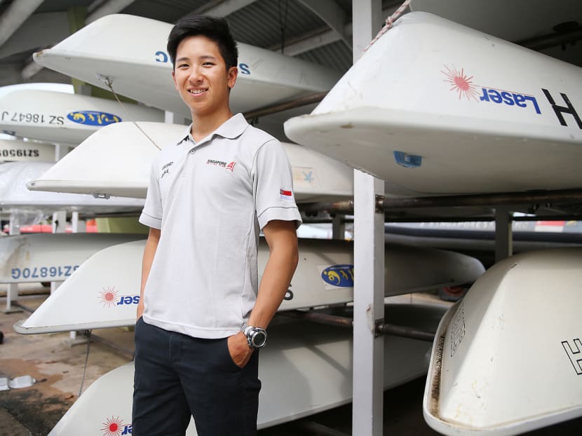 Choy, who is set to enlist for full-time NS next month, partnered Jeremiah Yeo to win the men’s 470 class at the recent 28th SEA Games. Photo: Don Wong