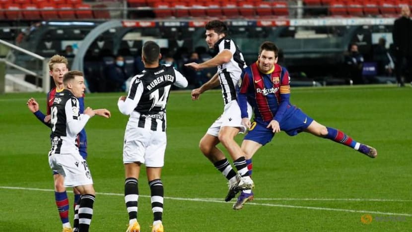 Football: Messi fires anxious Barca to victory over Levante Football: Messi fires anxious Barca to victory over Levante