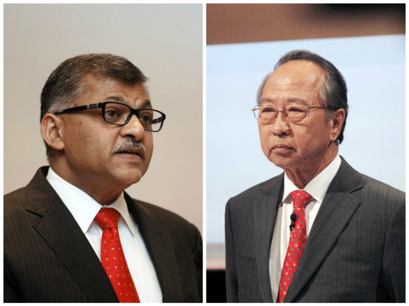 Chief Justice Sundaresh Menon and Dr Tan Cheng Bock. TODAY file photo