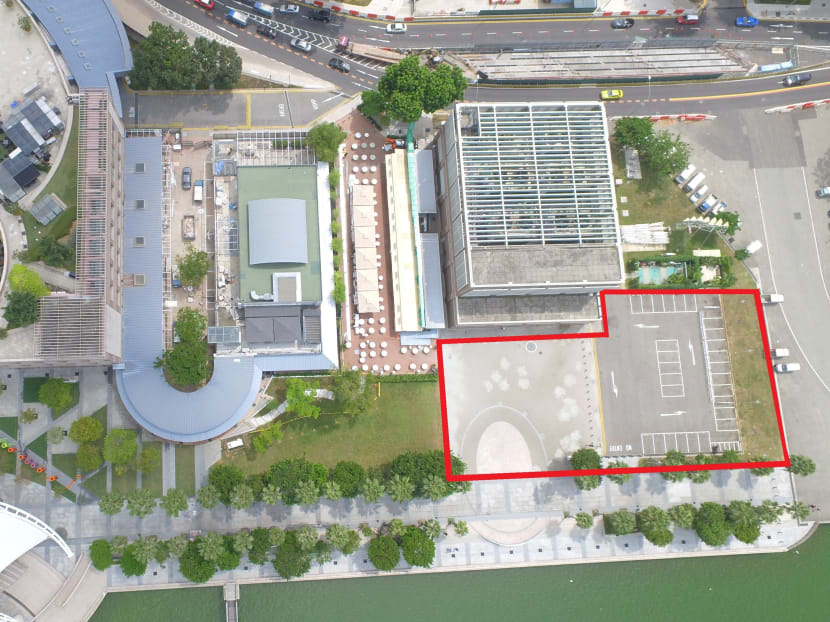 The proposed site of the new mid-sized theatre at the Esplanade. Photo: Esplanade Theatres by the Bay