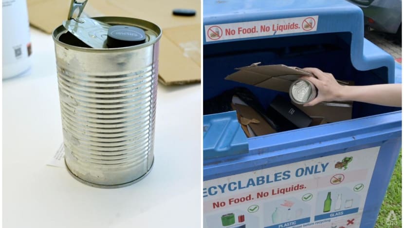 tagged items recycle bins