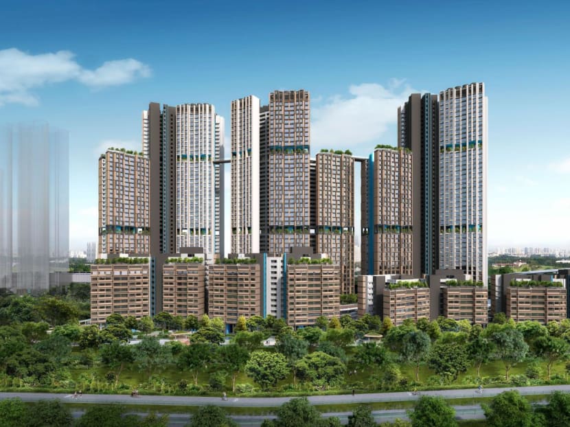 An illustration of the upcoming Ulu Pandan BTO Project in November 2022.