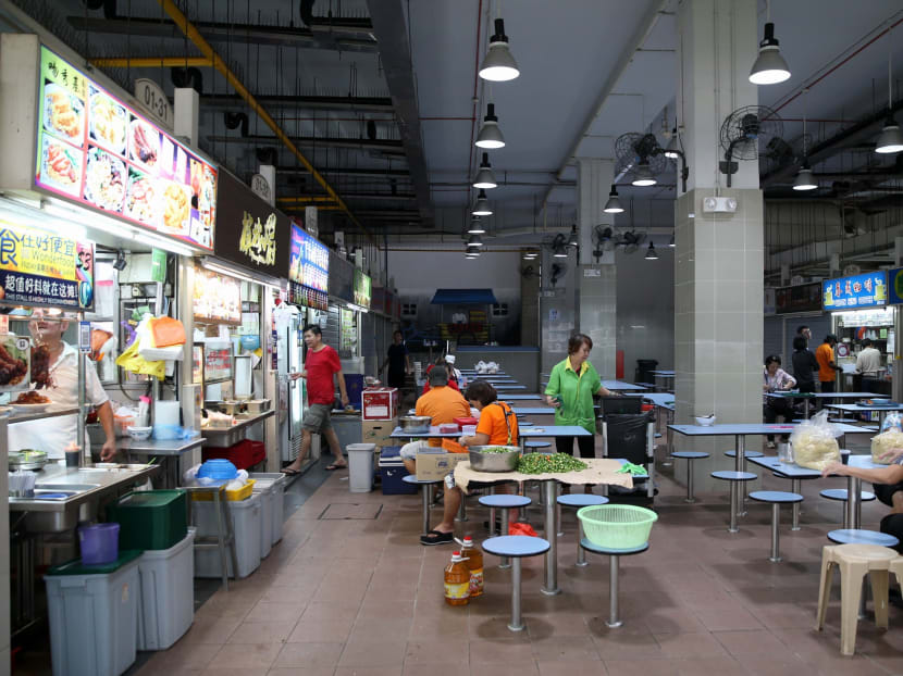 Shot of stalls at Amoy Street Food Centre, Maxwell road, taken on Feb 3 2017.  Photo: Koh Mui Fong/TODAY