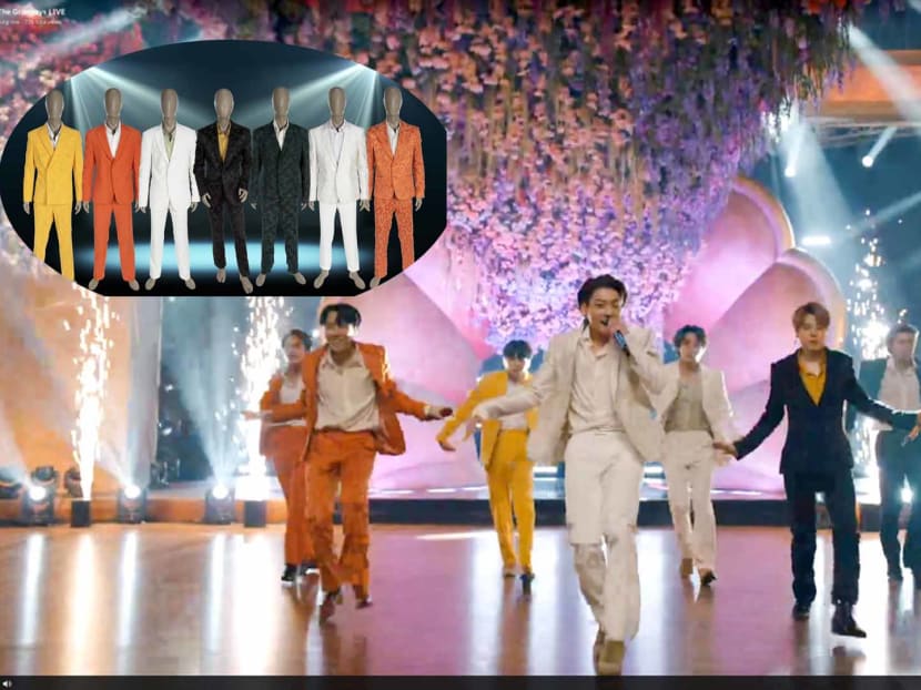 BTS' Louis Vuitton Grammys suits are being sold to raise funds for the MusiCares Charity Relief fund. BTS' Louis Vuitton Grammys suits are being sold to raise funds for the MusiCares Charity Relief fund.