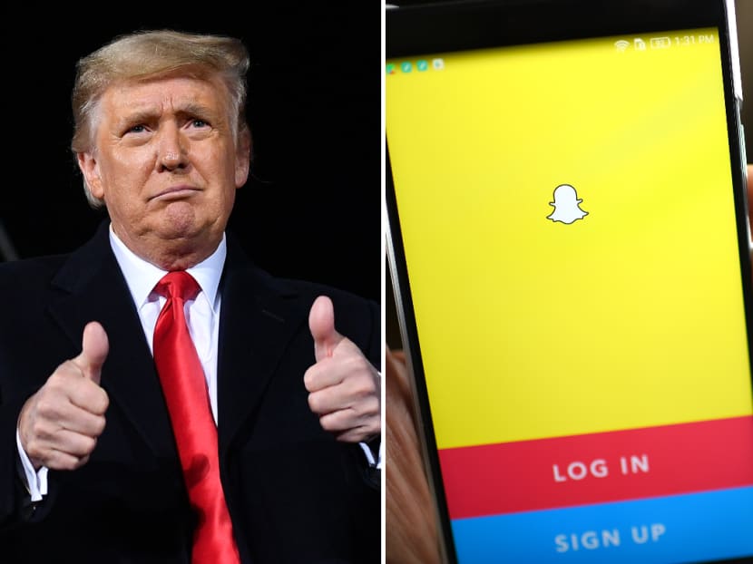 Operators fear that Mr Donald Trump could use his Snapchat account to foment more unrest in the run-up to US President-elect Joe Biden's inauguration.