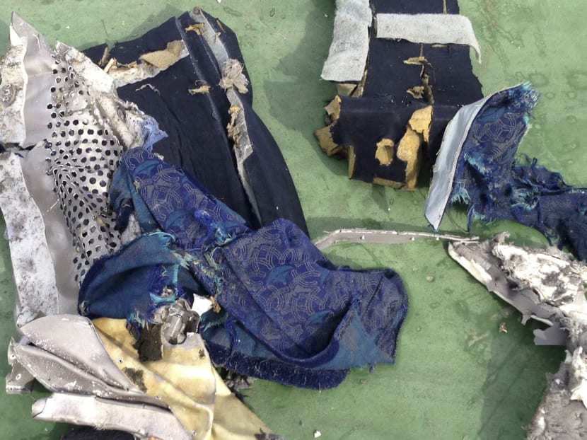 A photo released on May 21, 2016, shows debris from EgyptAir Flight 804 that was recovered from the Mediterranean Sea. Photo: Egyptian Military via The New York Times
