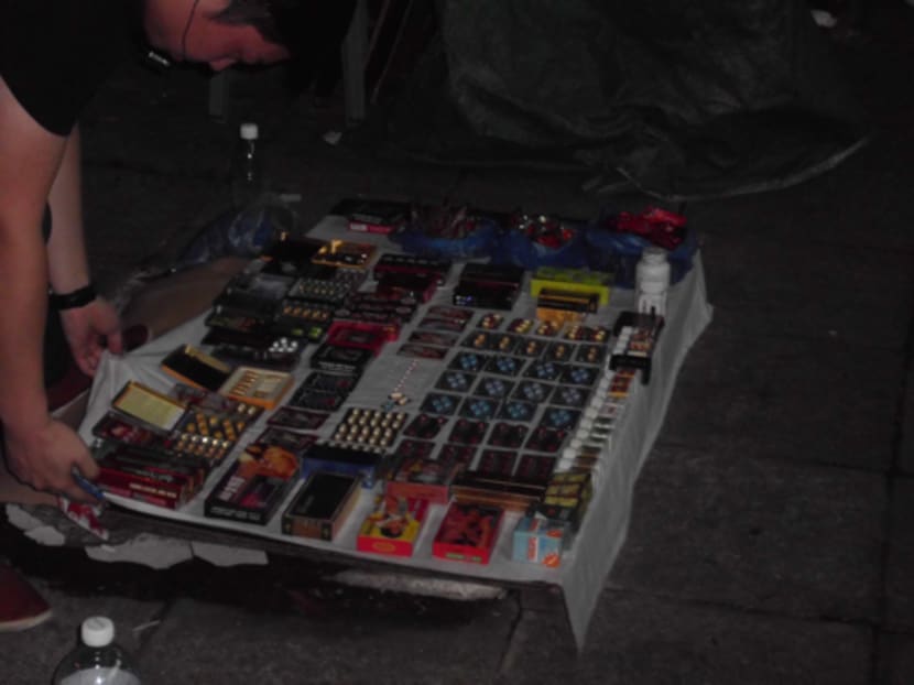 Gallery: Close to S$1 million worth of illegal sexual enhancement products seized in Geylang raid
