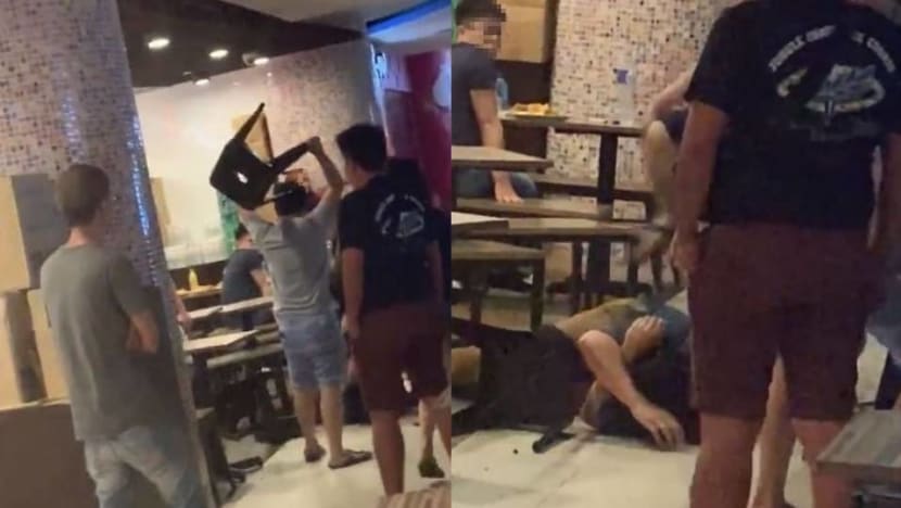 2 men arrested after brawl at Liang Court shopping centre 2 men arrested after brawl at Liang Court shopping centre