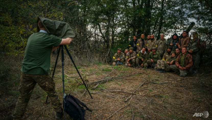 Ukrainian snaps vintage portraits of soldiers on the frontline