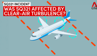 What is clear-air turbulence and how was SQ321 affected? | Video