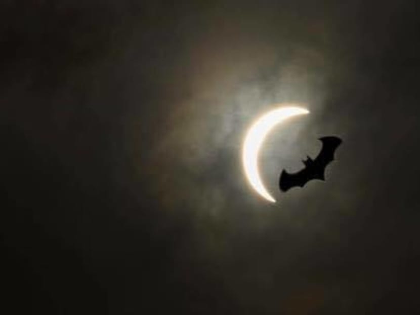 A photograph of the 'eclipse' shared by Facebook user Eclipse Knight on Prime Minister Lee Hsien Loong's Facebook page.