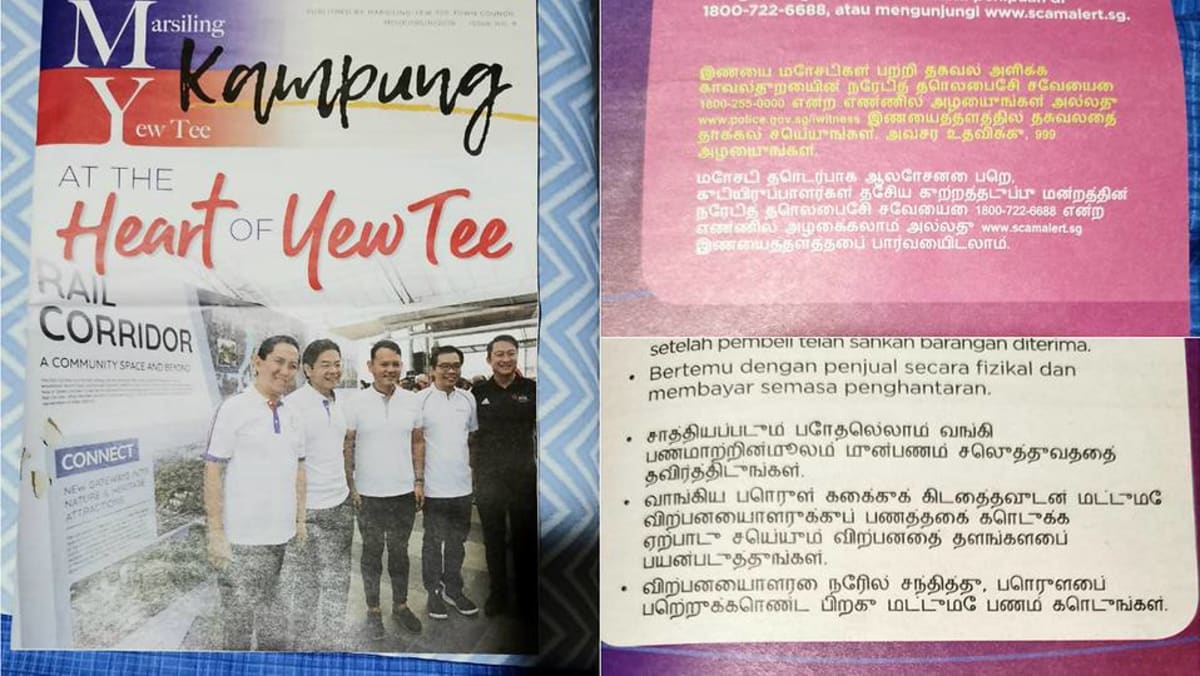 Marsiling Yew Tee Town Council Apologises For Wrong Tamil Translation In Newsletter Cna