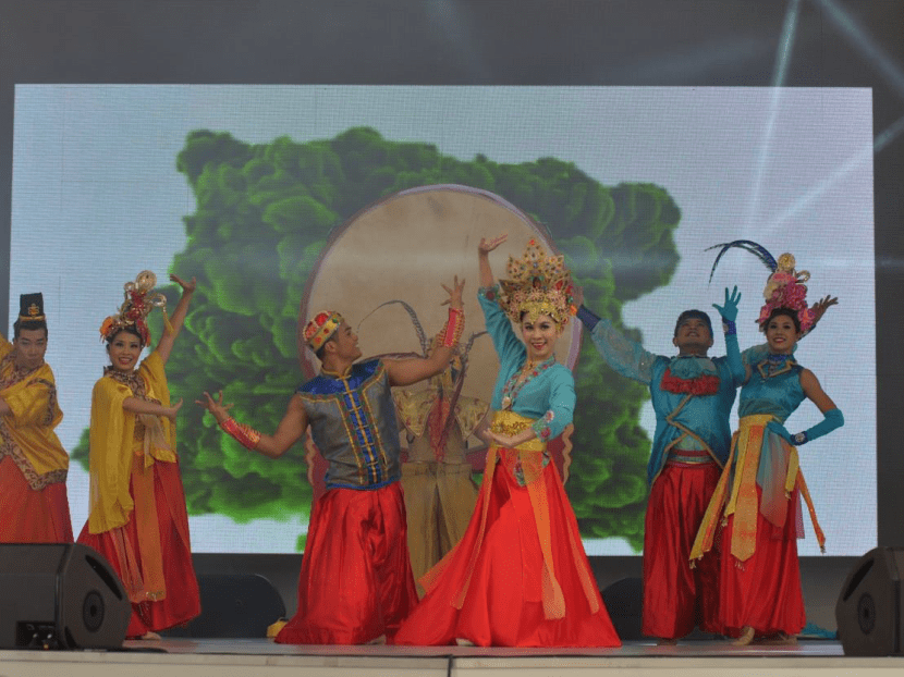 A Singapore cultural performance at the Astana Expo 2017. Photo: MTI