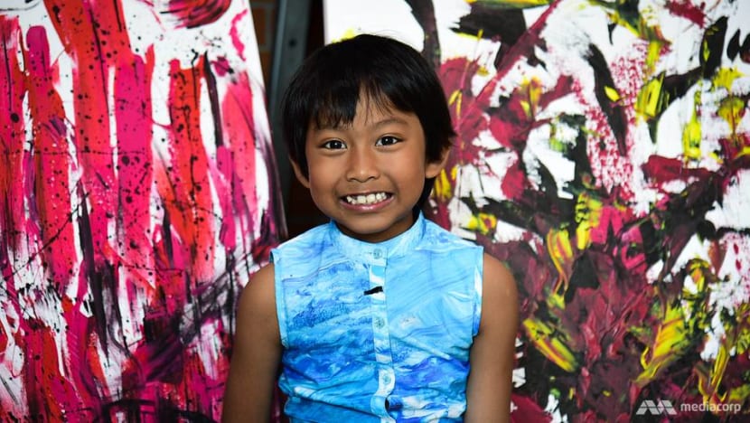 7-year-old Thai artist unleashes imagination through colourful fabric