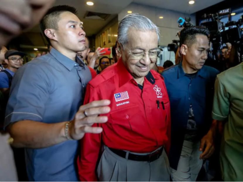 Malaysian Prime Minister chairman Mahathir Mohamad leaves the Parti Pribumi Bersatu Malaysia headquarters in Petaling Jaya Feb 23, 2020.