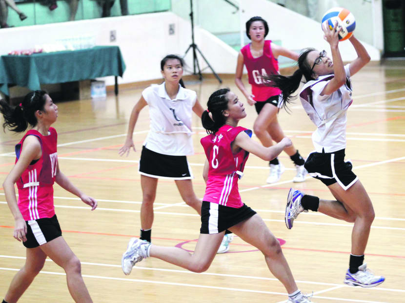 White outlet netball shorts