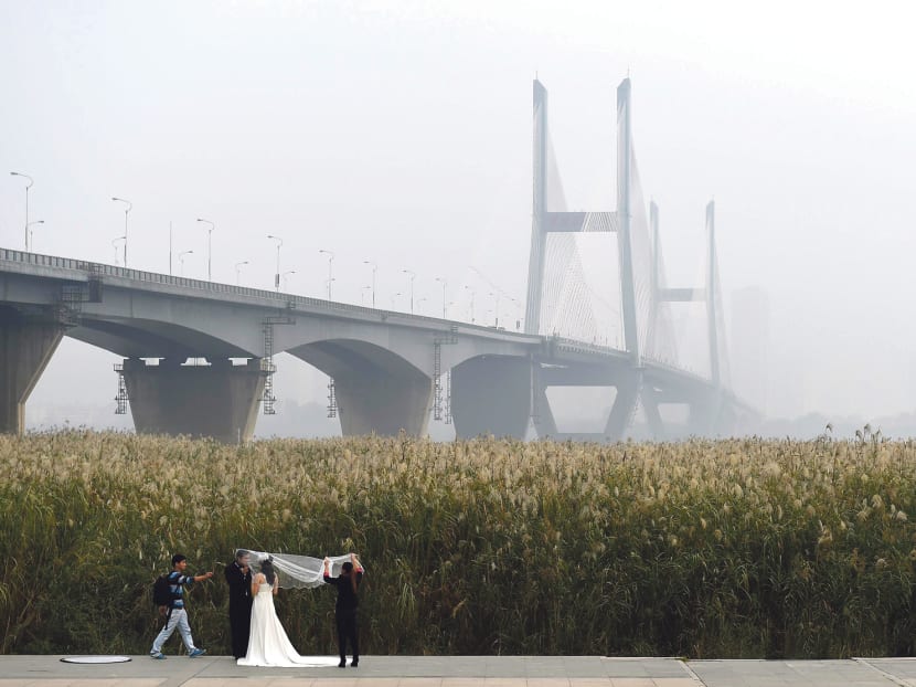 Clean air and calm streets have become a priority for China ahead of the APEC summit from Nov 7 to 12. 
Photo: REUTERS