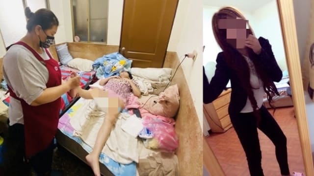 打高端疫苗后瘫痪 台湾美女包尿布卧床