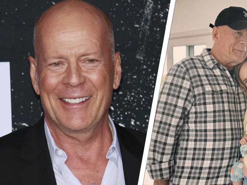 Heartwarming moment: Bruce Willis pictured for first time holding new ...
