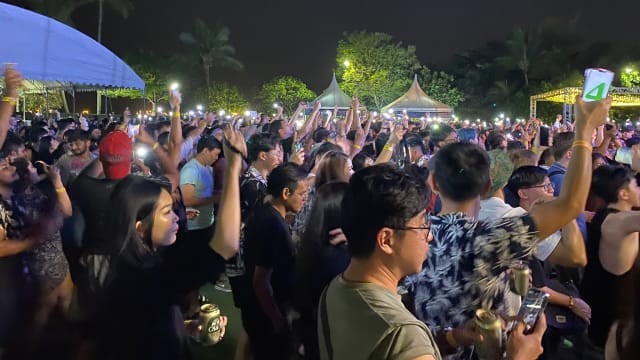 圣淘沙欢快迎新年 烟火汇演点亮夜空