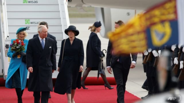 Charles III in Germany for his first foreign trip as king