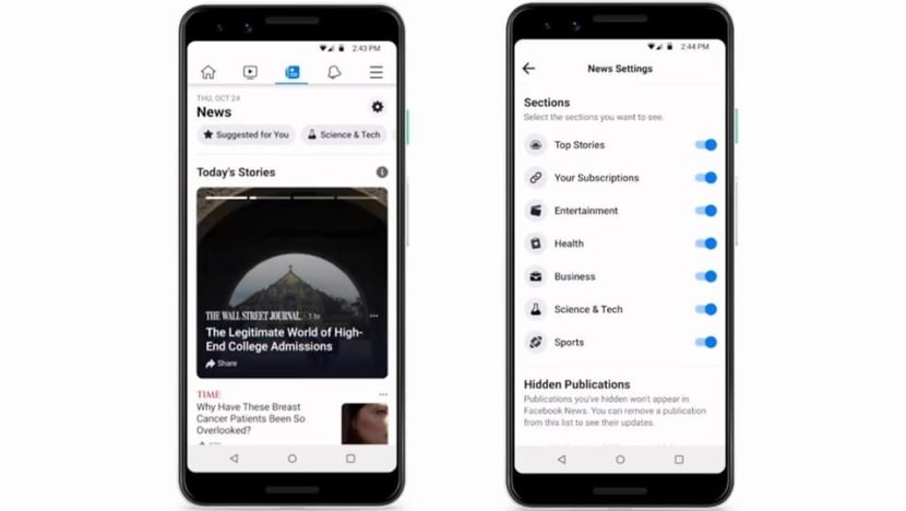 Facebook begins rollout of News Tab in US Facebook begins rollout of News Tab in US