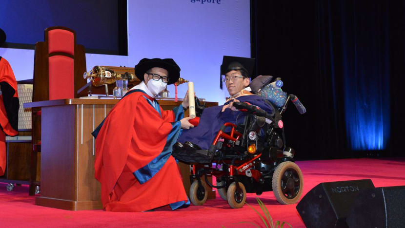 A doctor said he wouldn't live past two, but he just graduated as valedictorian A doctor said he wouldn't live past two, but he just graduated as valedictorian
